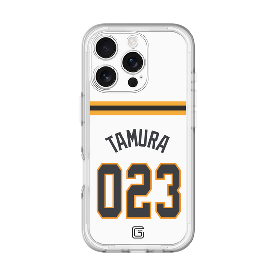 スリムプロテクションプレミアムケース［ 読売ジャイアンツ - #023 TAMURA - ホーム ］