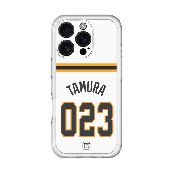スリムプロテクションプレミアムケース［ 読売ジャイアンツ - #023 TAMURA - ホーム ］