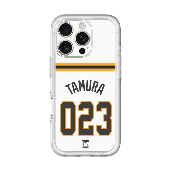 スリムプロテクションプレミアムケース［ 読売ジャイアンツ - #023 TAMURA - ホーム ］