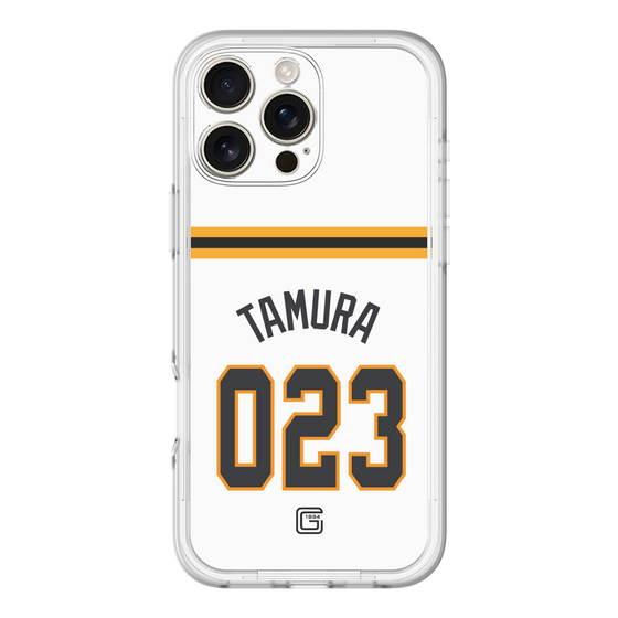 スリムプロテクションプレミアムケース［ 読売ジャイアンツ - #023 TAMURA - ホーム ］