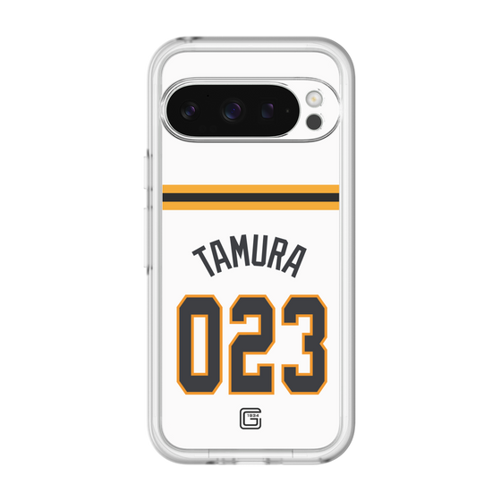 スリムプロテクションプレミアムケース［ 読売ジャイアンツ - #023 TAMURA - ホーム ］