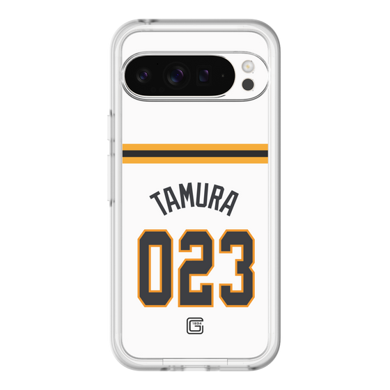 スリムプロテクションプレミアムケース［ 読売ジャイアンツ - #023 TAMURA - ホーム ］