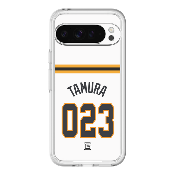 スリムプロテクションプレミアムケース［ 読売ジャイアンツ - #023 TAMURA - ホーム ］