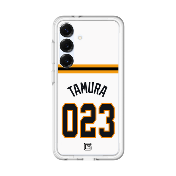 スリムプロテクションプレミアムケース［ 読売ジャイアンツ - #023 TAMURA - ホーム ］