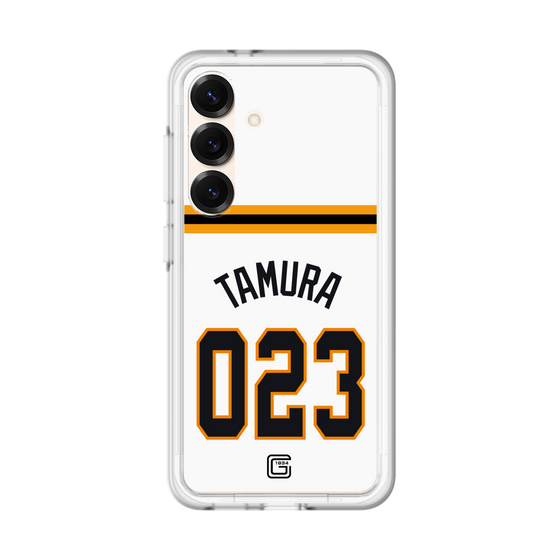 スリムプロテクションプレミアムケース［ 読売ジャイアンツ - #023 TAMURA - ホーム ］