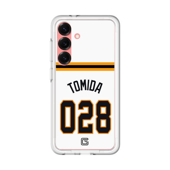 スリムプロテクションプレミアムケース［ 読売ジャイアンツ - #028 TOMIDA - ホーム ］