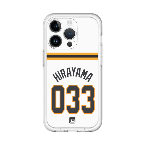 スリムプロテクションプレミアムケース［ 読売ジャイアンツ - #033 HIRAYAMA - ホーム ］