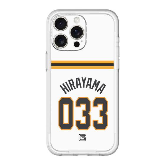 スリムプロテクションプレミアムケース［ 読売ジャイアンツ - #033 HIRAYAMA - ホーム ］