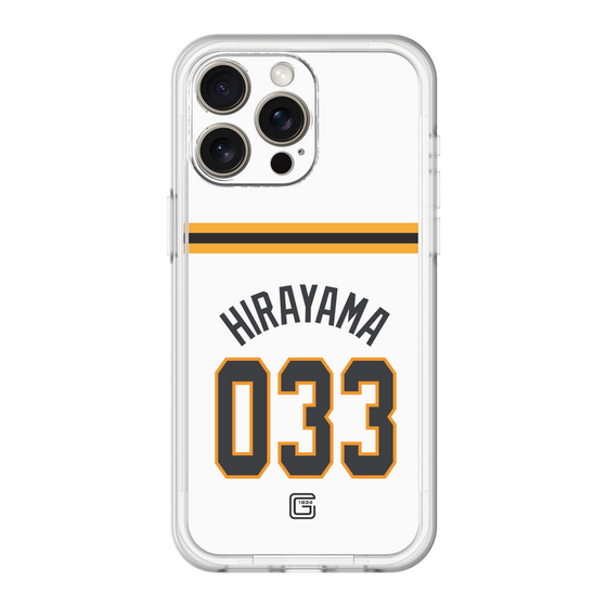 スリムプロテクションプレミアムケース［ 読売ジャイアンツ - #033 HIRAYAMA - ホーム ］
