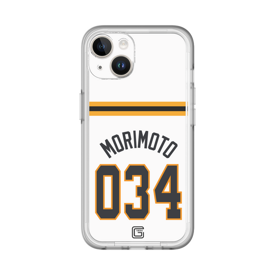 スリムプロテクションプレミアムケース［ 読売ジャイアンツ - #034 MORIMOTO - ホーム ］