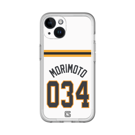 スリムプロテクションプレミアムケース［ 読売ジャイアンツ - #034 MORIMOTO - ホーム ］