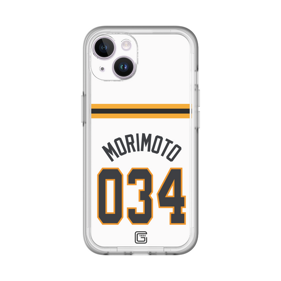 スリムプロテクションプレミアムケース［ 読売ジャイアンツ - #034 MORIMOTO - ホーム ］