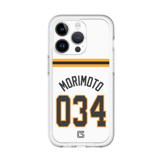 スリムプロテクションプレミアムケース［ 読売ジャイアンツ - #034 MORIMOTO - ホーム ］