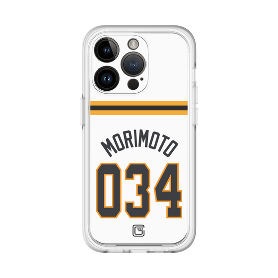 スリムプロテクションプレミアムケース［ 読売ジャイアンツ - #034 MORIMOTO - ホーム ］