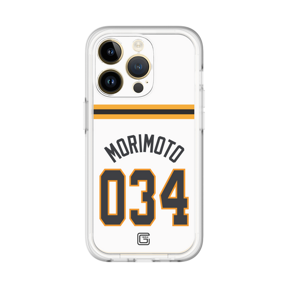 スリムプロテクションプレミアムケース［ 読売ジャイアンツ - #034 MORIMOTO - ホーム ］