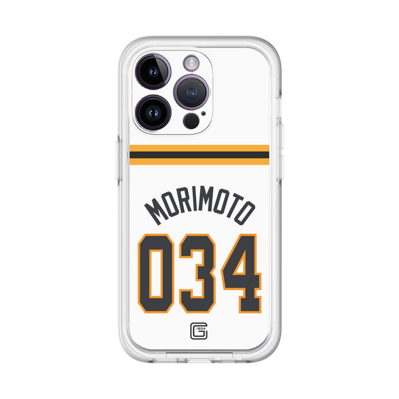 スリムプロテクションプレミアムケース［ 読売ジャイアンツ - #034 MORIMOTO - ホーム ］