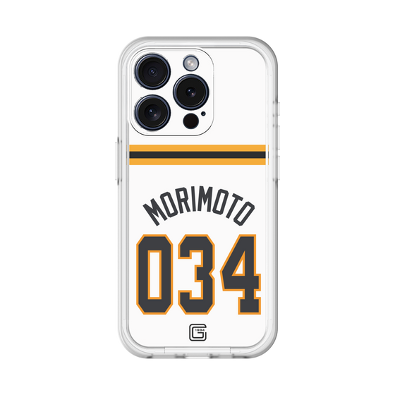 スリムプロテクションプレミアムケース［ 読売ジャイアンツ - #034 MORIMOTO - ホーム ］