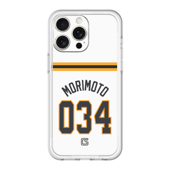 スリムプロテクションプレミアムケース［ 読売ジャイアンツ - #034 MORIMOTO - ホーム ］