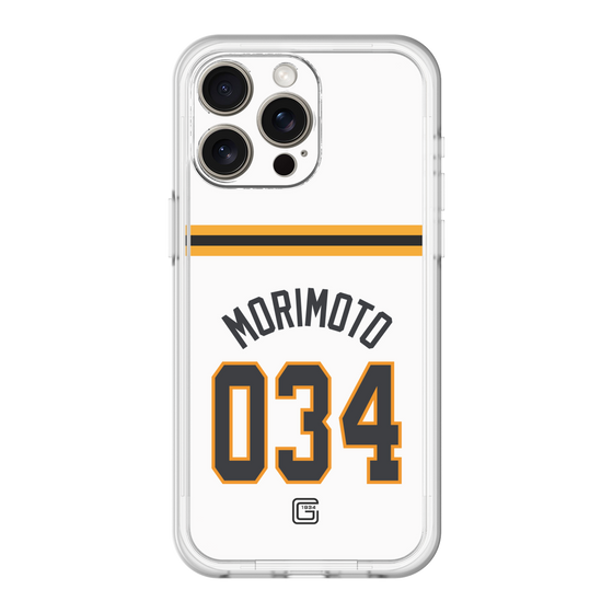 スリムプロテクションプレミアムケース［ 読売ジャイアンツ - #034 MORIMOTO - ホーム ］