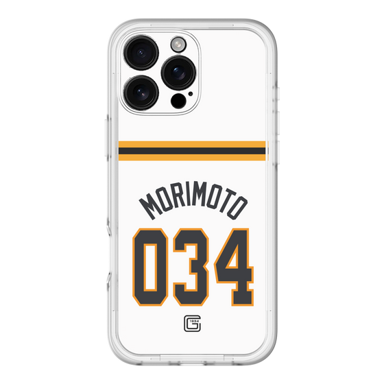 スリムプロテクションプレミアムケース［ 読売ジャイアンツ - #034 MORIMOTO - ホーム ］