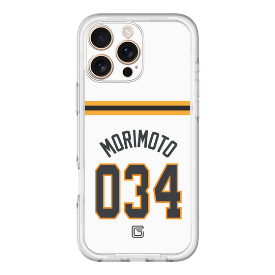 スリムプロテクションプレミアムケース［ 読売ジャイアンツ - #034 MORIMOTO - ホーム ］