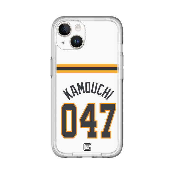 スリムプロテクションプレミアムケース［ 読売ジャイアンツ - #047 KAMOUCHI - ホーム ］