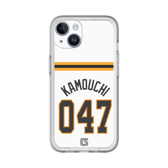 スリムプロテクションプレミアムケース［ 読売ジャイアンツ - #047 KAMOUCHI - ホーム ］