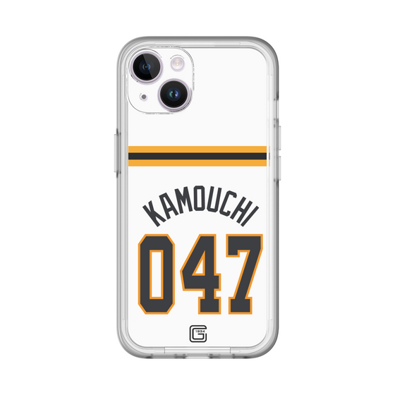 スリムプロテクションプレミアムケース［ 読売ジャイアンツ - #047 KAMOUCHI - ホーム ］