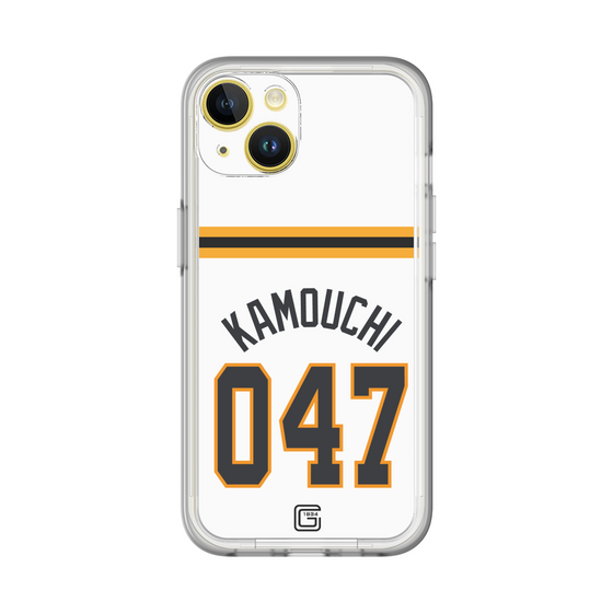 スリムプロテクションプレミアムケース［ 読売ジャイアンツ - #047 KAMOUCHI - ホーム ］
