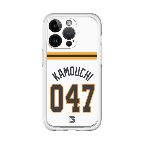 スリムプロテクションプレミアムケース［ 読売ジャイアンツ - #047 KAMOUCHI - ホーム ］