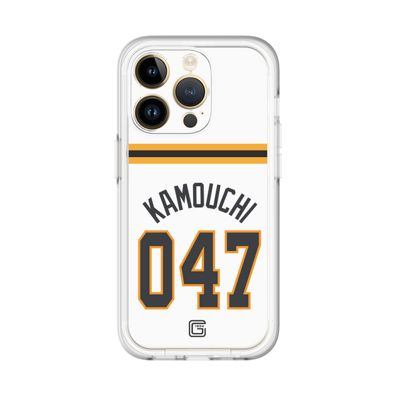スリムプロテクションプレミアムケース［ 読売ジャイアンツ - #047 KAMOUCHI - ホーム ］