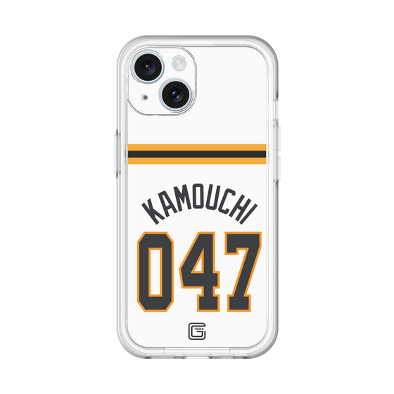 スリムプロテクションプレミアムケース［ 読売ジャイアンツ - #047 KAMOUCHI - ホーム ］