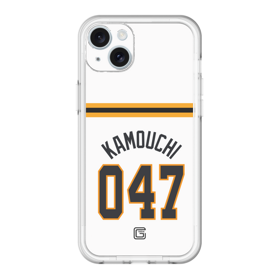 スリムプロテクションプレミアムケース［ 読売ジャイアンツ - #047 KAMOUCHI - ホーム ］