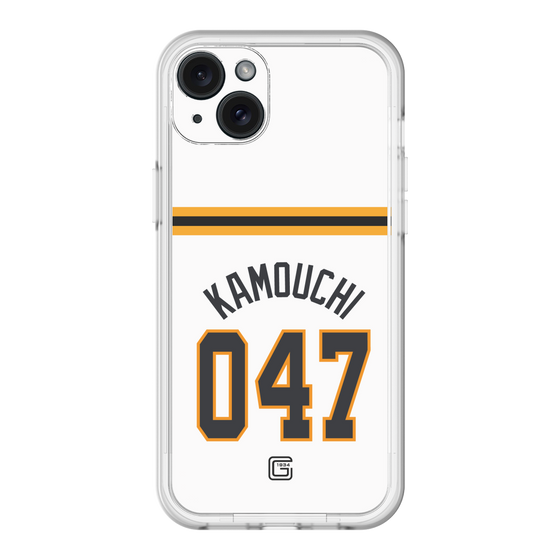 スリムプロテクションプレミアムケース［ 読売ジャイアンツ - #047 KAMOUCHI - ホーム ］
