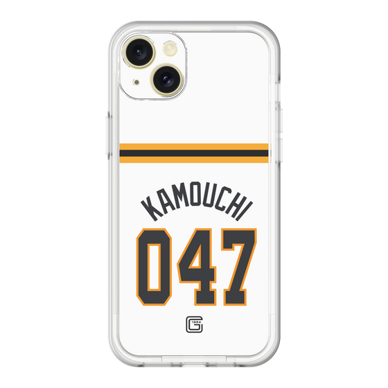 スリムプロテクションプレミアムケース［ 読売ジャイアンツ - #047 KAMOUCHI - ホーム ］