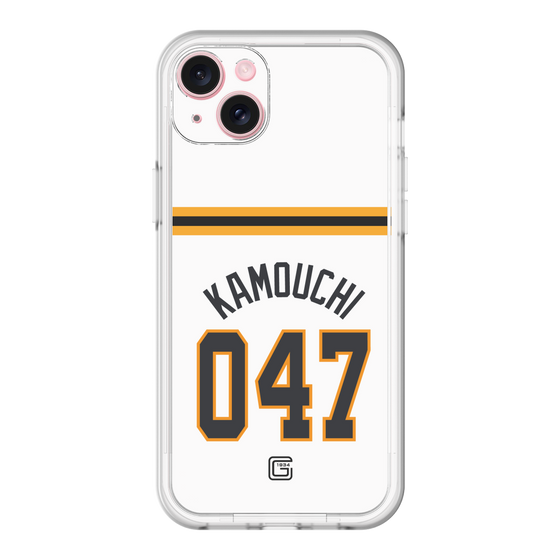 スリムプロテクションプレミアムケース［ 読売ジャイアンツ - #047 KAMOUCHI - ホーム ］