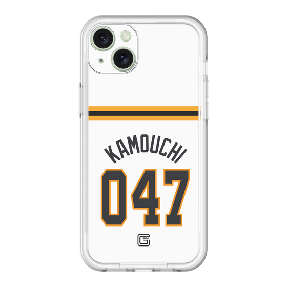 スリムプロテクションプレミアムケース［ 読売ジャイアンツ - #047 KAMOUCHI - ホーム ］
