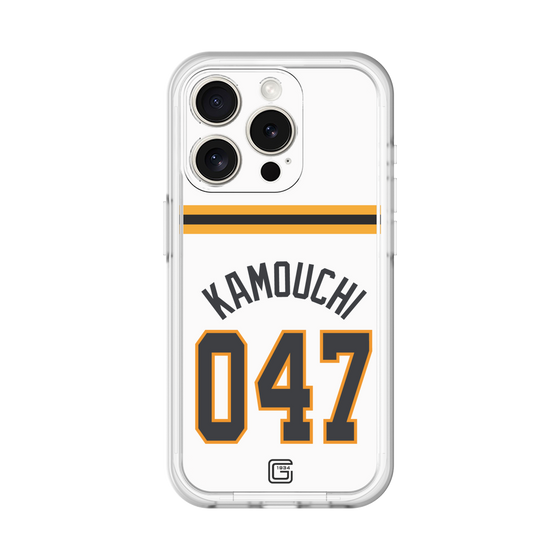 スリムプロテクションプレミアムケース［ 読売ジャイアンツ - #047 KAMOUCHI - ホーム ］