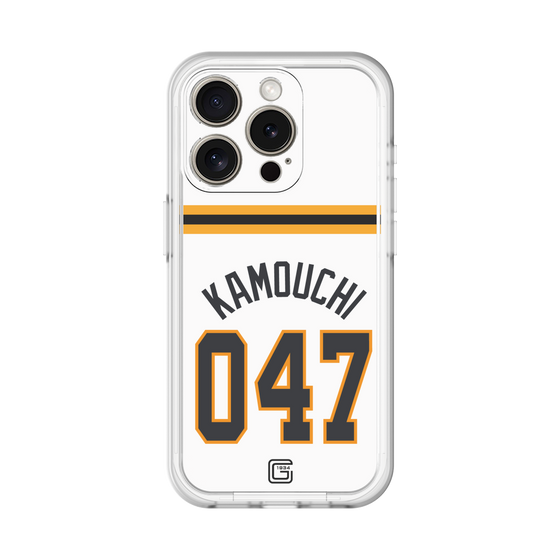 スリムプロテクションプレミアムケース［ 読売ジャイアンツ - #047 KAMOUCHI - ホーム ］