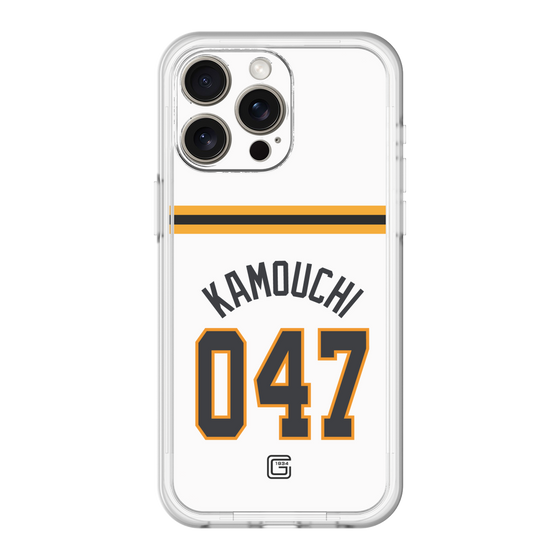 スリムプロテクションプレミアムケース［ 読売ジャイアンツ - #047 KAMOUCHI - ホーム ］