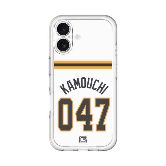 スリムプロテクションプレミアムケース［ 読売ジャイアンツ - #047 KAMOUCHI - ホーム ］