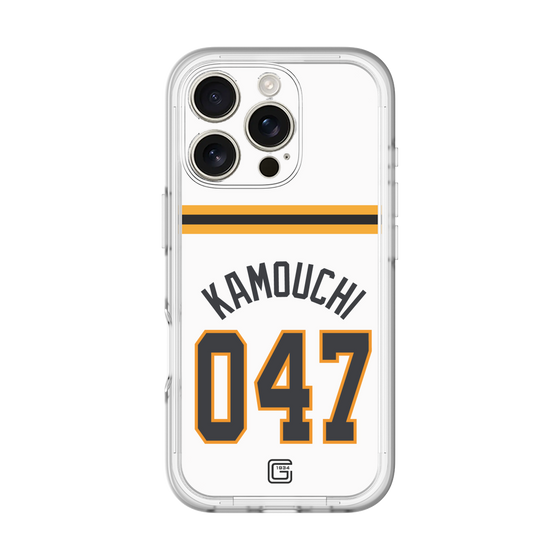 スリムプロテクションプレミアムケース［ 読売ジャイアンツ - #047 KAMOUCHI - ホーム ］