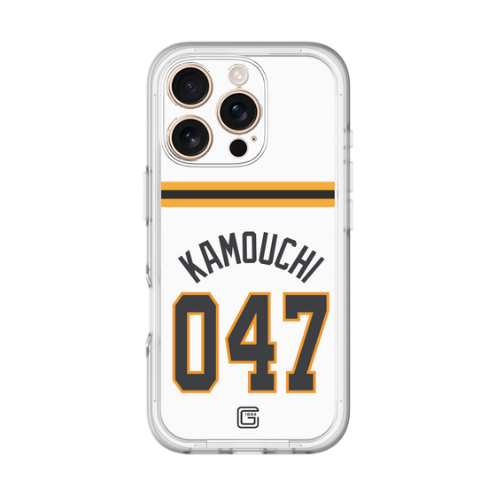 スリムプロテクションプレミアムケース［ 読売ジャイアンツ - #047 KAMOUCHI - ホーム ］