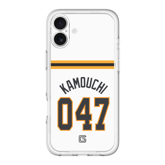 スリムプロテクションプレミアムケース［ 読売ジャイアンツ - #047 KAMOUCHI - ホーム ］