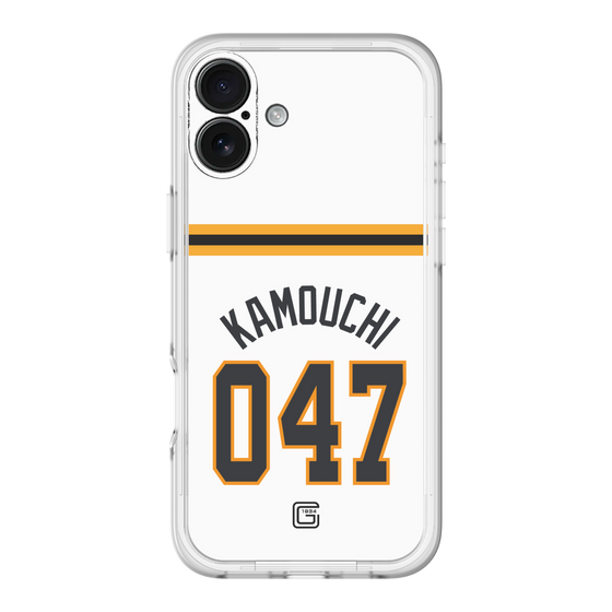 スリムプロテクションプレミアムケース［ 読売ジャイアンツ - #047 KAMOUCHI - ホーム ］