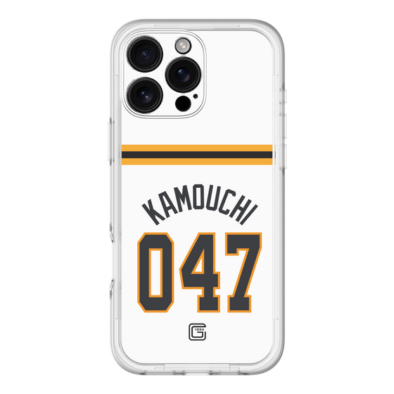 スリムプロテクションプレミアムケース［ 読売ジャイアンツ - #047 KAMOUCHI - ホーム ］