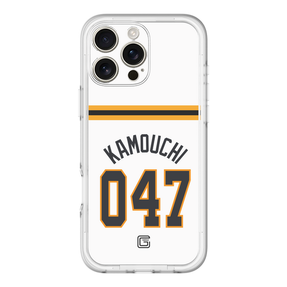 スリムプロテクションプレミアムケース［ 読売ジャイアンツ - #047 KAMOUCHI - ホーム ］