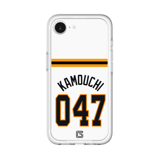 スリムプロテクションプレミアムケース［ 読売ジャイアンツ - #047 KAMOUCHI - ホーム ］