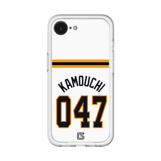 スリムプロテクションプレミアムケース［ 読売ジャイアンツ - #047 KAMOUCHI - ホーム ］