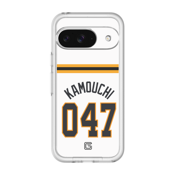 スリムプロテクションプレミアムケース［ 読売ジャイアンツ - #047 KAMOUCHI - ホーム ］